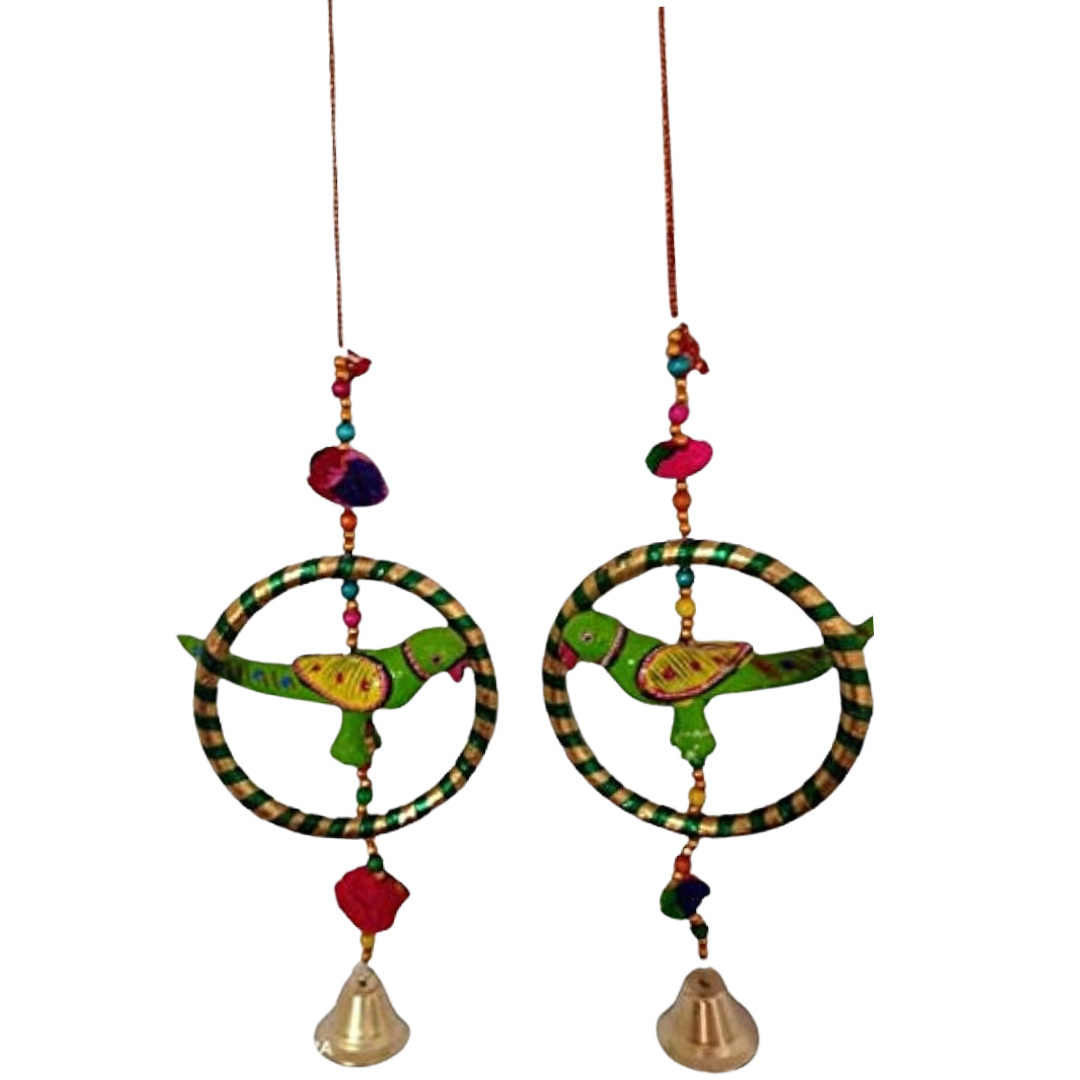 Parrot wind chime hanging articles