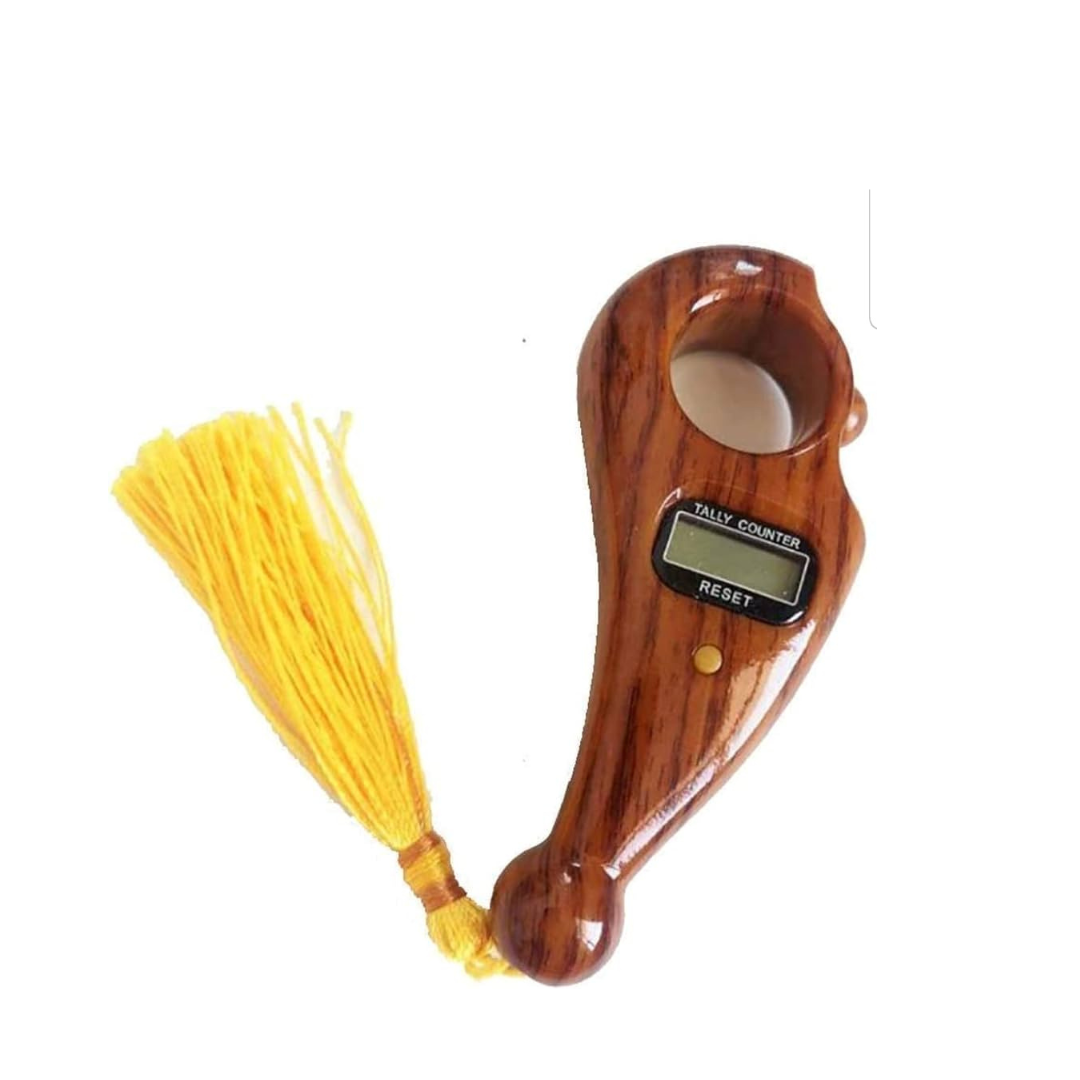 Japa machine Digital brown Wood Fancy with artifical bead Counter