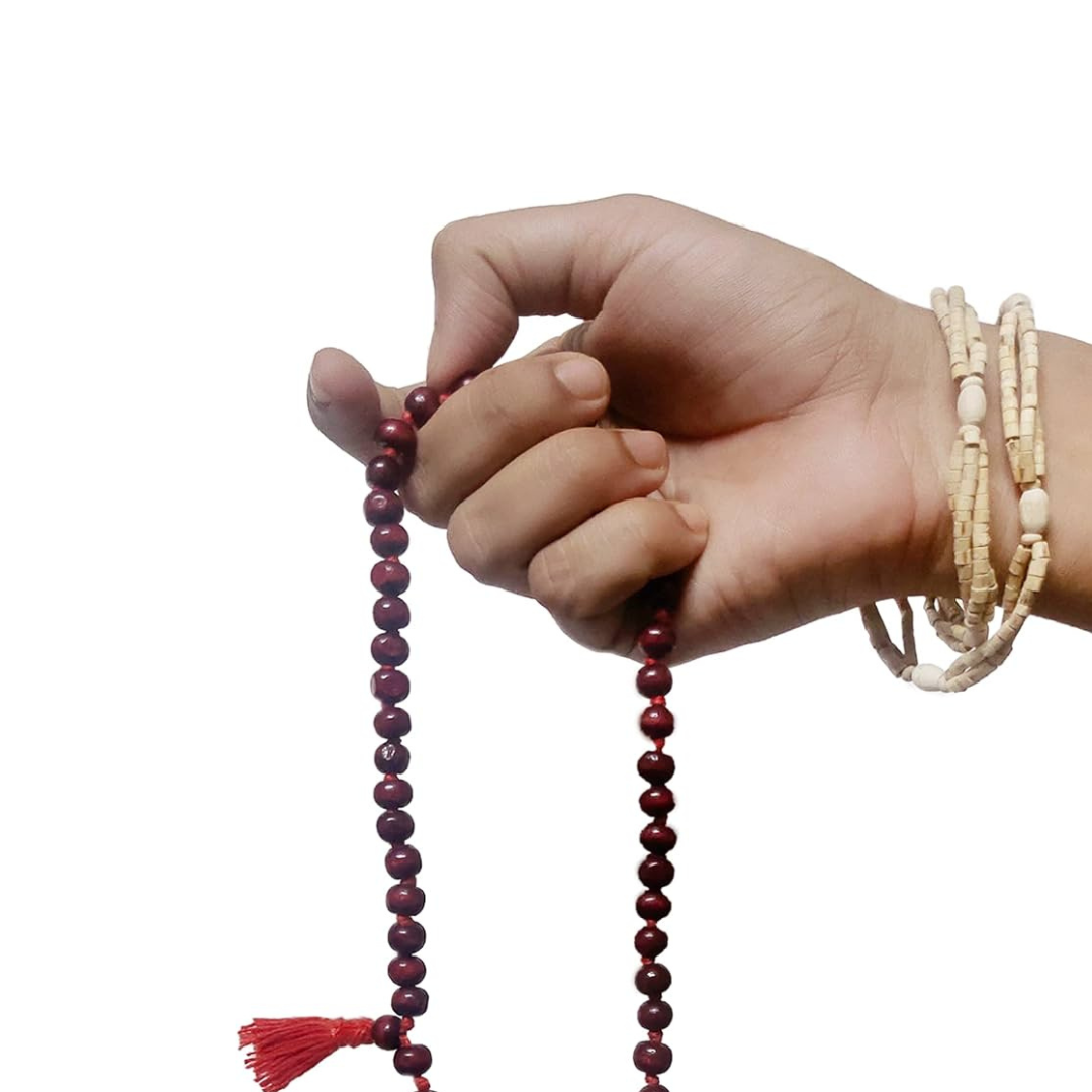 Classic Jaba Mala with Brown Beads