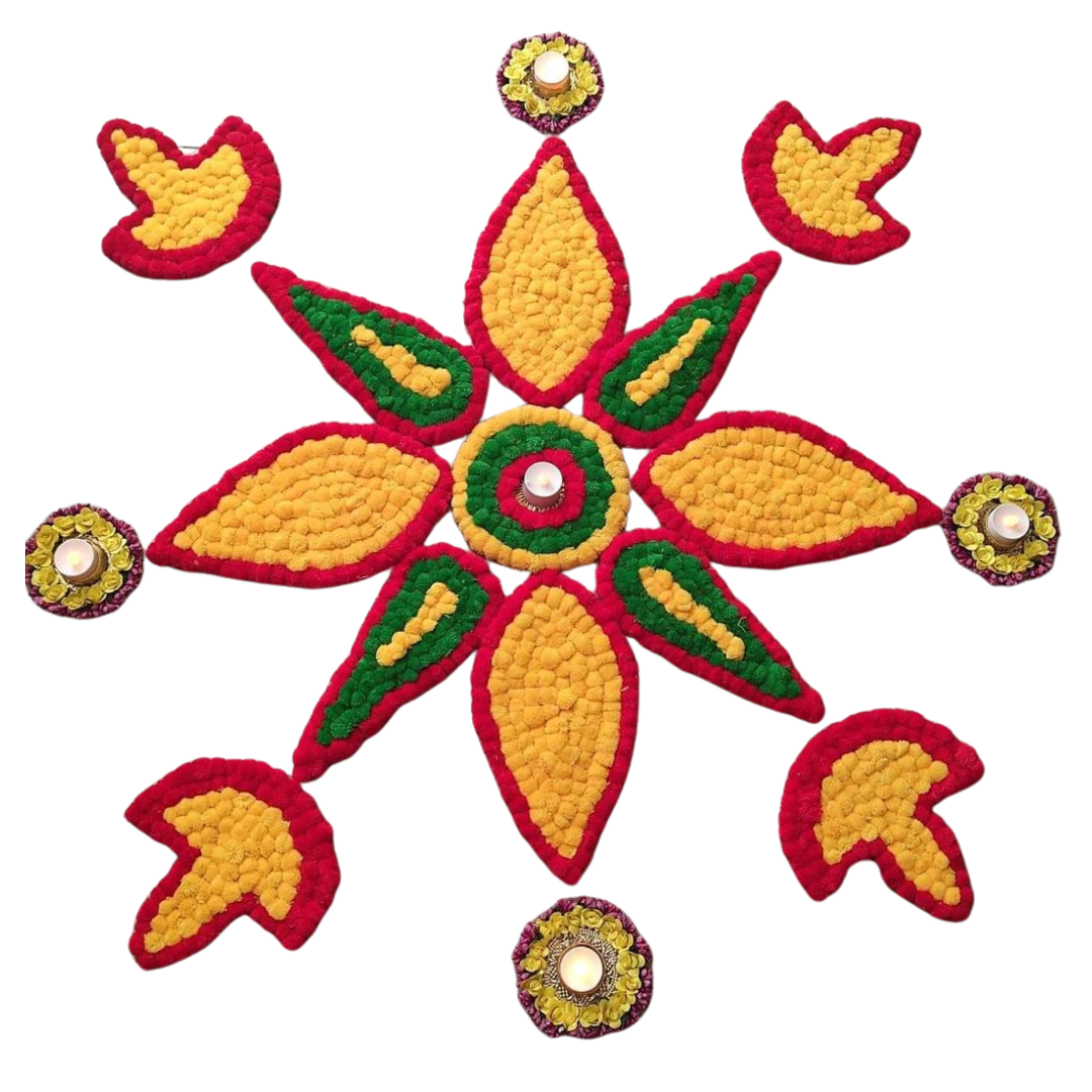 Rangoli poo kolam mat