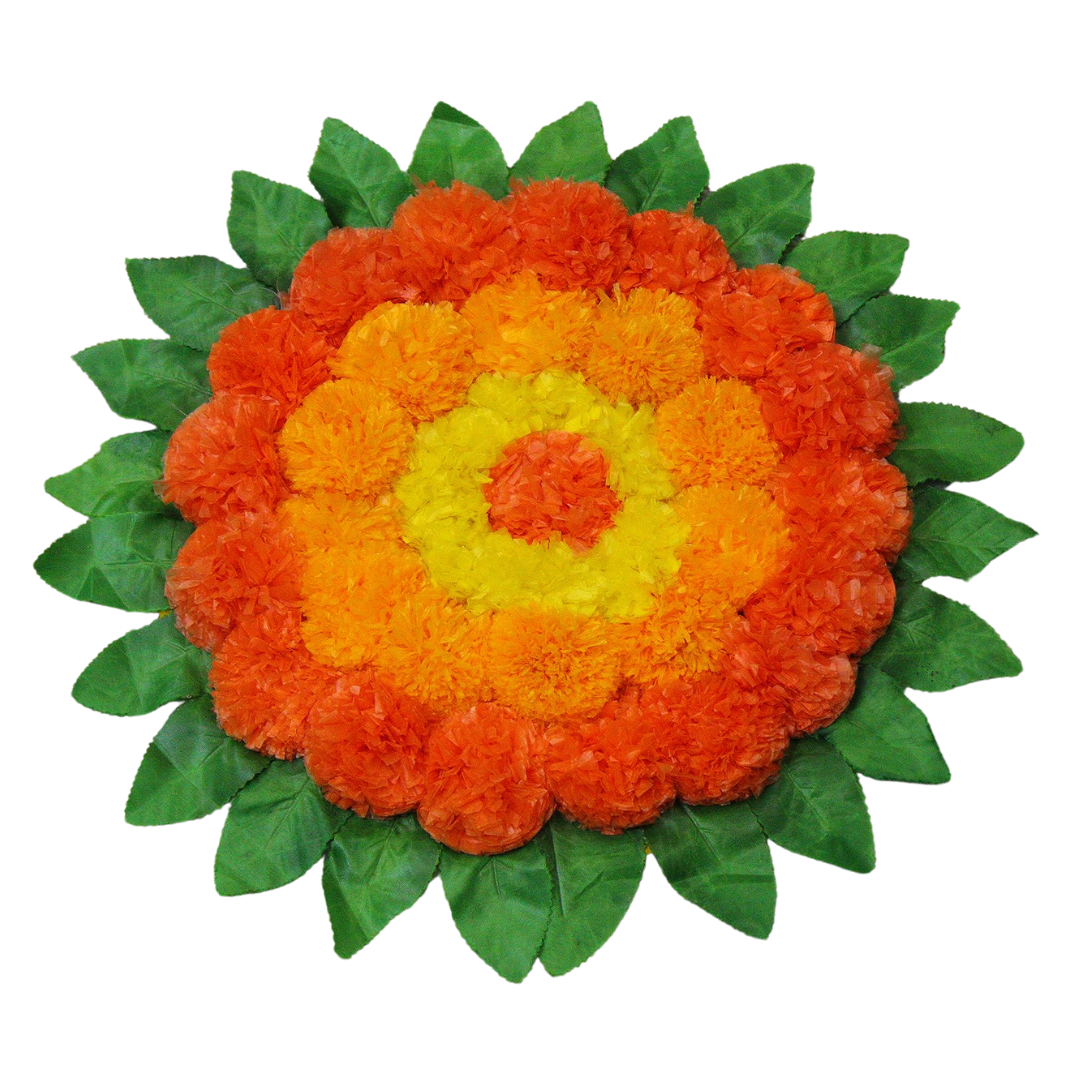 Simple poo kolam mat